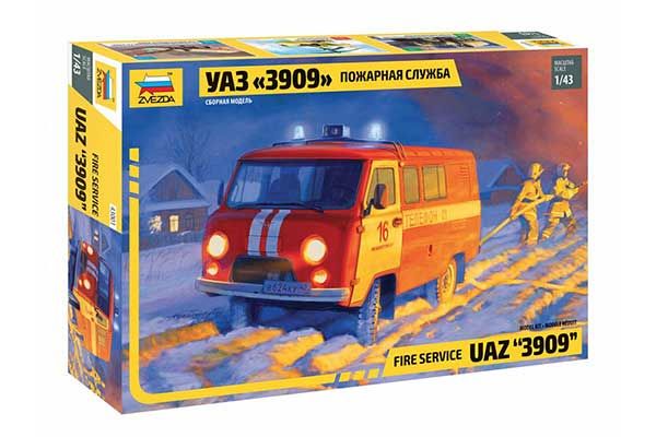 УАЗ «3909» Пожежна служба (ZVEZDA 43001) 1/43