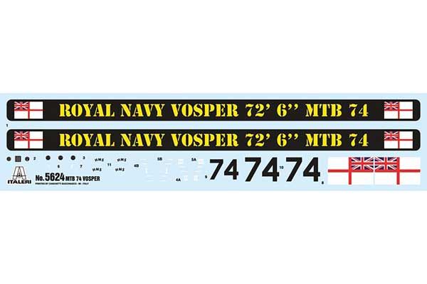 Vosper MTB 74 с экипажем (ITALERI 5624) 1/35