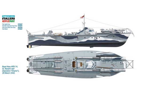 Vosper MTB 74 "St. Nazaire Raid" (ITALERI 5619) 1/35