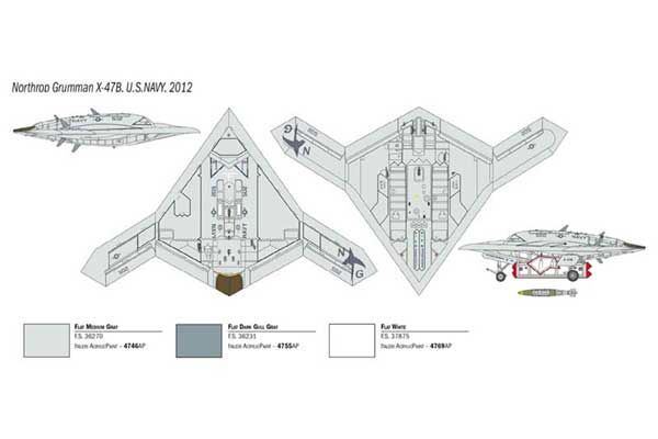 X-47B (ITALERI 1421) 1/72