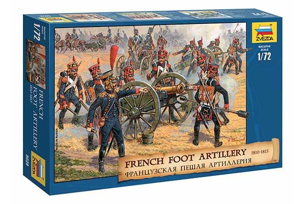 Французская пешая артиллерия 1810-1814 гг. (ZVEZDA 8028) 1/72