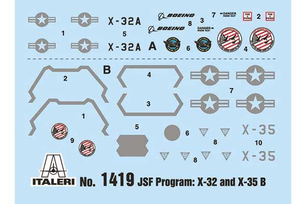 JSF Program X-32A and X-35B (ITALERI 1419) 1/72