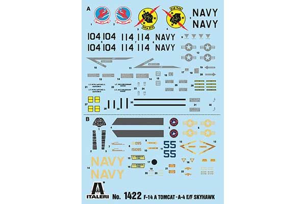 "Top Gun" F-14A vs A-4F (ITALERI 1422) 1/72