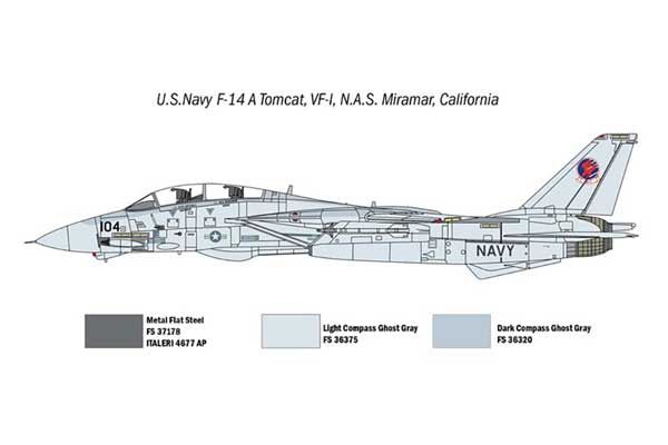 "Top Gun" F-14A vs A-4F (ITALERI 1422) 1/72