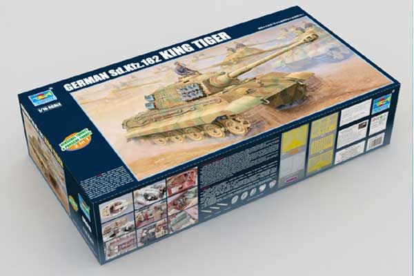 Sd.Kfz.182 King Tiger 2 в 1(башта Henschel і Porsche) (Trumpeter 00910) 1/16
