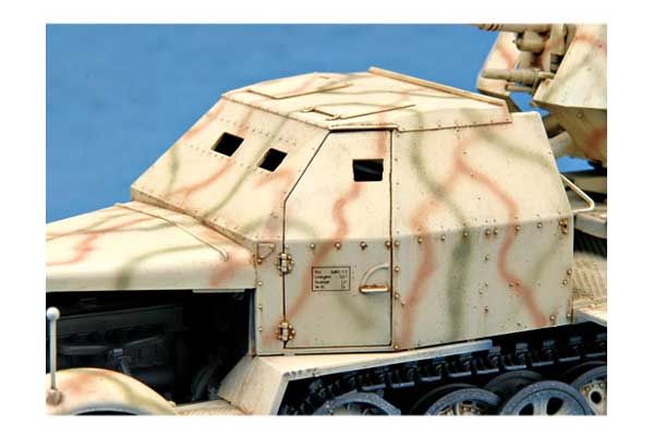 3.7cm Flak 37 auf Selbstfahrlafette (Sd.Kfz.7/2 пізньої версії) (Trumpeter 01526) 1/35