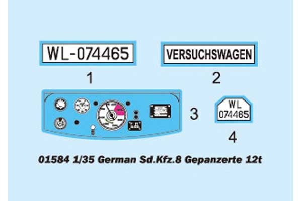 Sd.Kfz.8 DB10 Gepanzerte 12t (Trumpeter 01584) 1/35