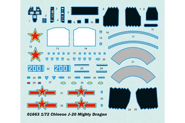 J-20 Mighty Dragon (TRUMPETER 01663) 1/72