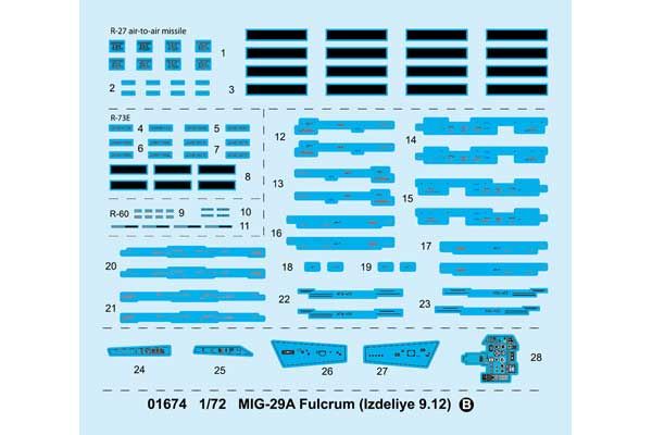 МиГ-29А (Изделие 9.12) Fulcrum (Trumpeter 01674) 1/72