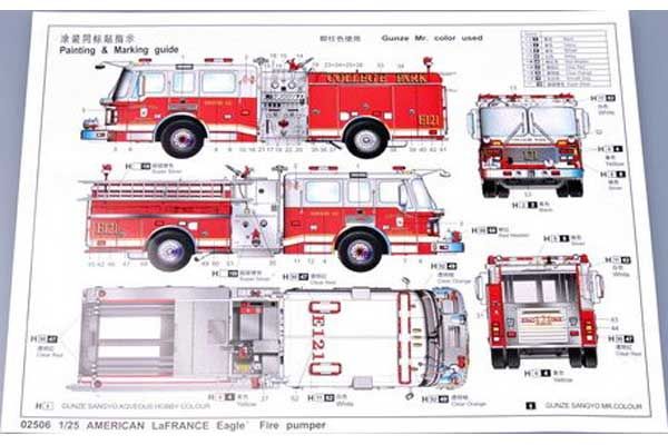 American LAFRANCE 2002 (Trumpeter 02506) 1/25