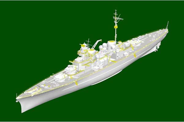 Німецький лінійний крейсер O Class Barbarossa (Trumpeter 05370) 1/350