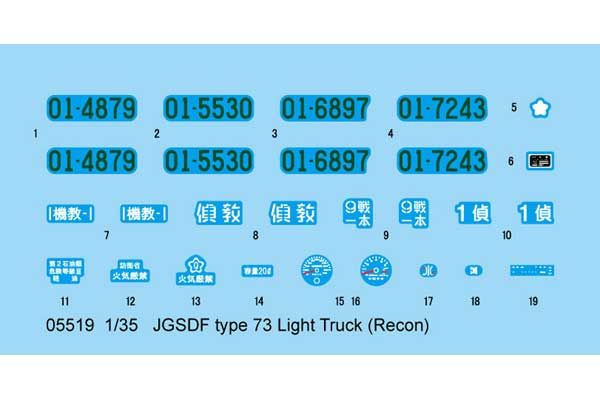 JGSDF type 73 Light Truck (Recon) (Trumpeter 05519) 1/35