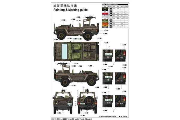 JGSDF type 73 Light Truck (Recon) (Trumpeter 05519) 1/35
