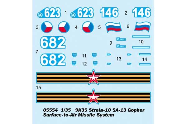 9К35 Стрела-10 (SA-13 Gopher) (TRUMPETER 05554) 1/35