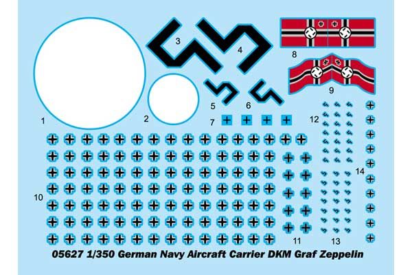 Німецький авіаносець DKM Graf Zeppelin (Trumpeter 05627) 1/350