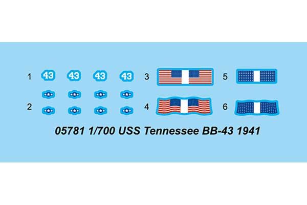 USS Tennessee BB-43 1941 (Trumpeter 05781) 1/700
