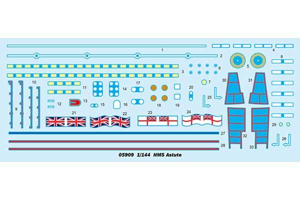HMS Astute (Trumpeter 05909) 1/144