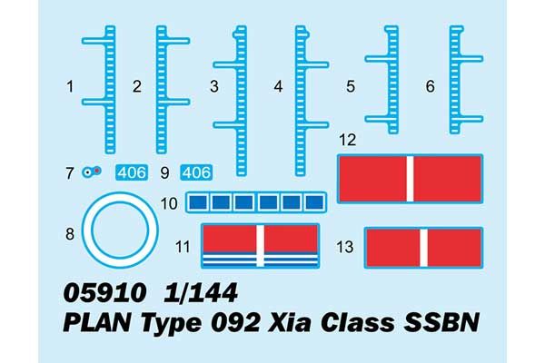 PLAN Type 092 Xia Class SSBN (Trumpeter 05910) 1/144