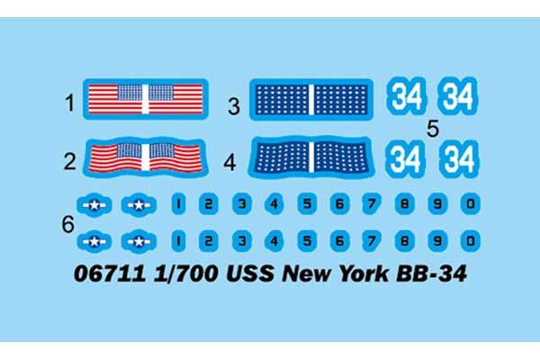 USS New York BB-34 (Trumpeter 06711) 1/700