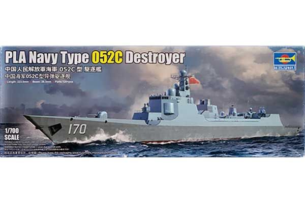 Есмінець Type 052C ВМС Китаю (Trumpeter 06730) 1/700