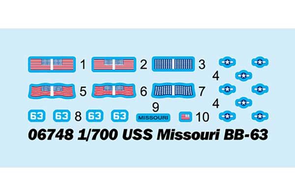 USS Missouri BB-63 (Trumpeter 06748) 1/700