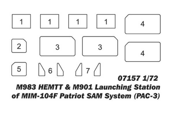 M983 HEMTT и пусковая установка M901 ЗРК MIM-104F Patriot (PAC-3) (Trumpeter 07157) 1/72