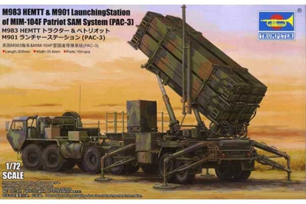 M983 HEMTT и пусковая установка M901 ЗРК MIM-104F Patriot (PAC-3) (Trumpeter 07157) 1/72
