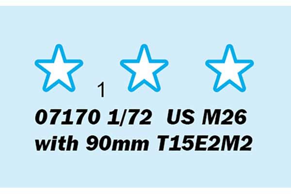 M26 з 90мм гарматою T15E2M2 (Trumpeter 07170) 1/72
