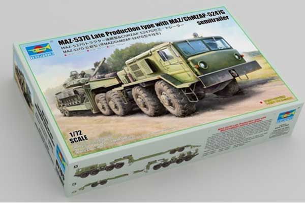 МАЗ-537Г пізнього виробництва з напівпричепом ЧМЗАП-5274Г (Trumpeter 07195) 1/72