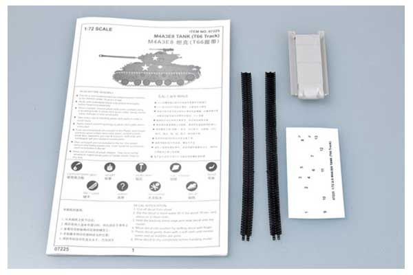 M4A3E8 TANK (T66 Track) (Trumpeter 07225) 1/72