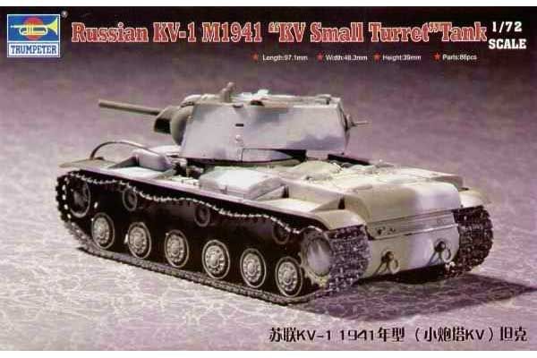КВ-1 мод. 1941 "КВ з маленькою баштою" (TRUMPETER 07232) 1/72