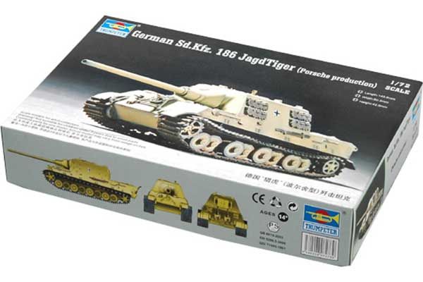 Sd.Kfz.186 Jagdtiger (модель Porsche) (TRUMPETER 07273) 1/72