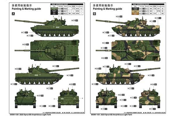 2С25 Спрут-СД легкий плаваючий танк (Trumpeter 09599) 1/35