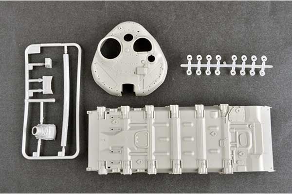 Т-72Б3 с мягким корпусом ЭРА и решетчатой броней (Trumpeter 09610) 1/35