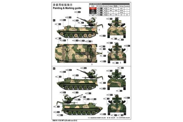 МТ-ЛБ с ЗУ-23-2 (Trumpeter 09618) 1/35