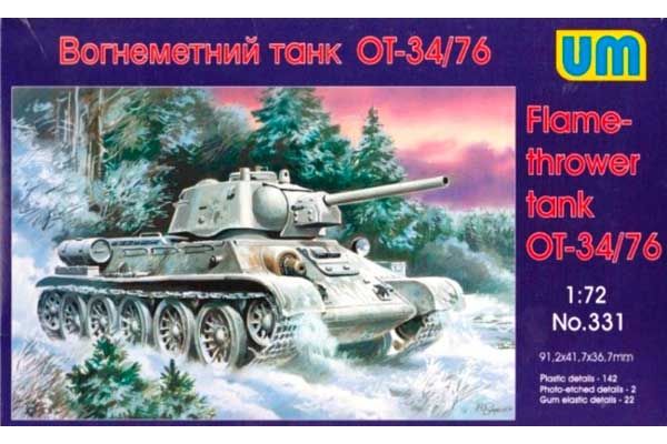 Вогнеметний танк OT-34-76 (UNIMODELS 331) 1/72