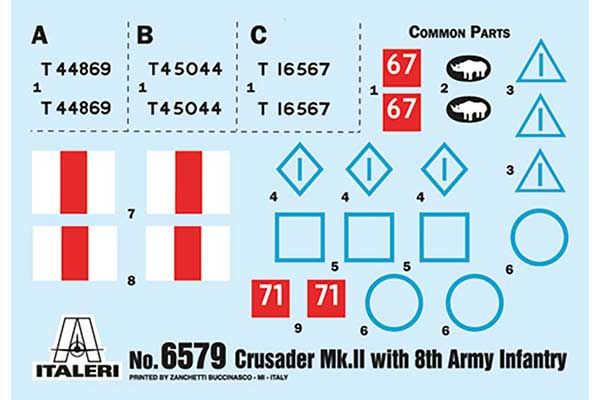 Crusader Mk. II з піхотою 8-ї армії (ITALERI 6579) 1/35