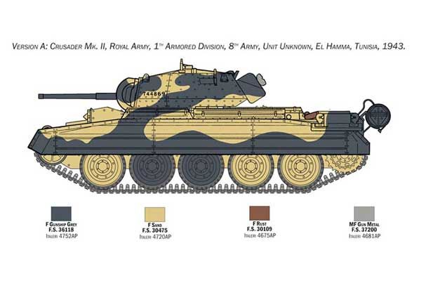 Crusader Mk. II з піхотою 8-ї армії (ITALERI 6579) 1/35