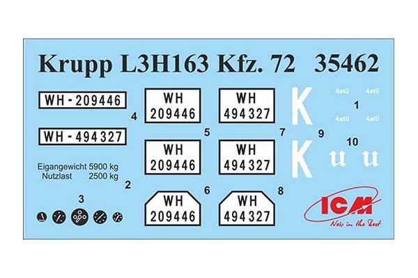 Krupp L3H163 Kfz.72 (ICM 35462) 1/35