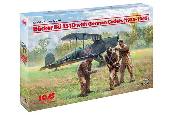 Bucker Bu 131D з германськими кадетами (1939-1945 р.) (ICM 32034) 1/32