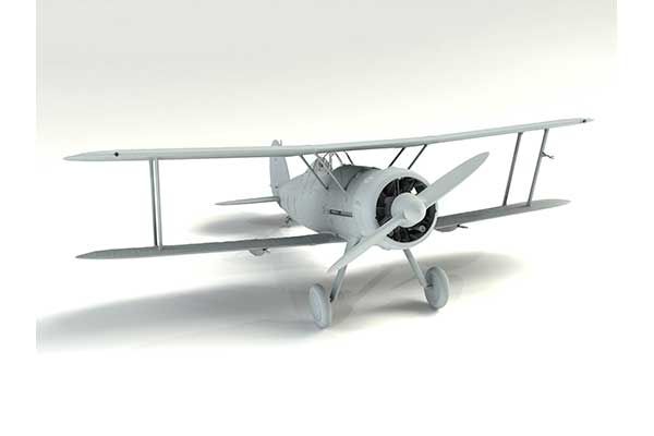 Gloster Gladiator Mk.I з британськими пілотами в тропічній уніформі (ICM 32043) 1/32