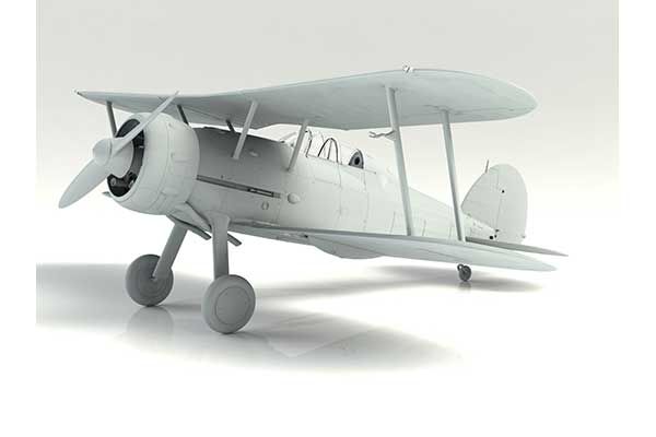 Gloster Gladiator Mk.I з британськими пілотами в тропічній уніформі (ICM 32043) 1/32