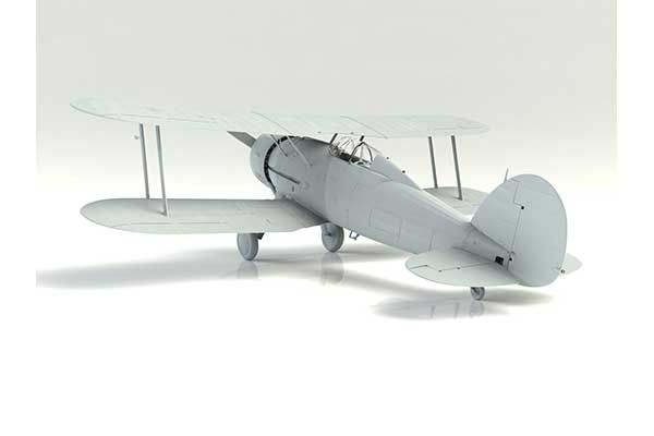Gloster Gladiator Mk.I з британськими пілотами в тропічній уніформі (ICM 32043) 1/32