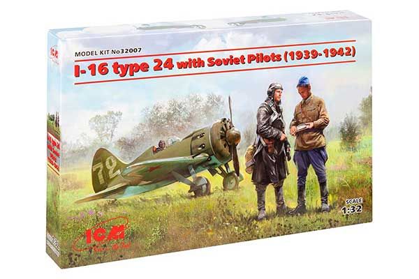 І-16 тип 24 з радянськими пілотами (1939-1942 р) (ICM 32007) 1/32