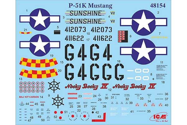 Mustang P-51K (ICM 48154) 1/48