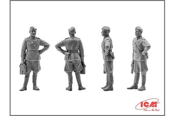 У-2/По-2ВС з радянськими пілотами і техніками (1943-1945 р) (ICM 48254) 1/48