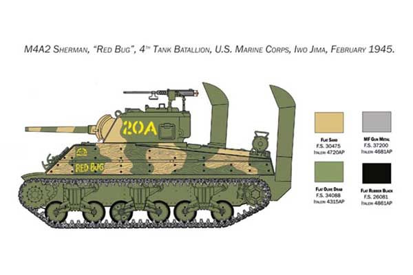 M4 SHERMAN U.S. MARINE CORPS (ITALERI 6583) 1/35