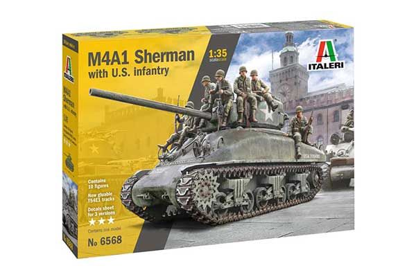 M4A1 SHERMAN з піхотою США (ITALERI 6568) 1/35