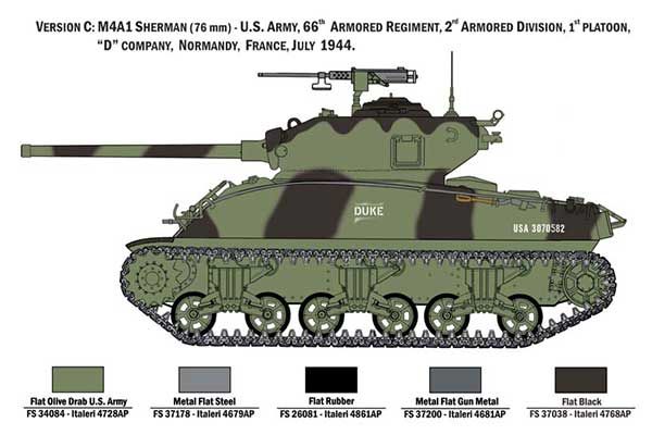 M4A1 SHERMAN з піхотою США (ITALERI 6568) 1/35