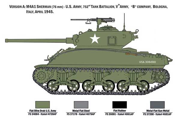 M4A1 SHERMAN з піхотою США (ITALERI 6568) 1/35